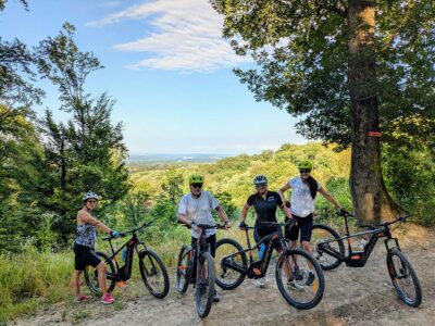 Grupa ebajk tura, vidikovac na most Beska | eMTB.rs